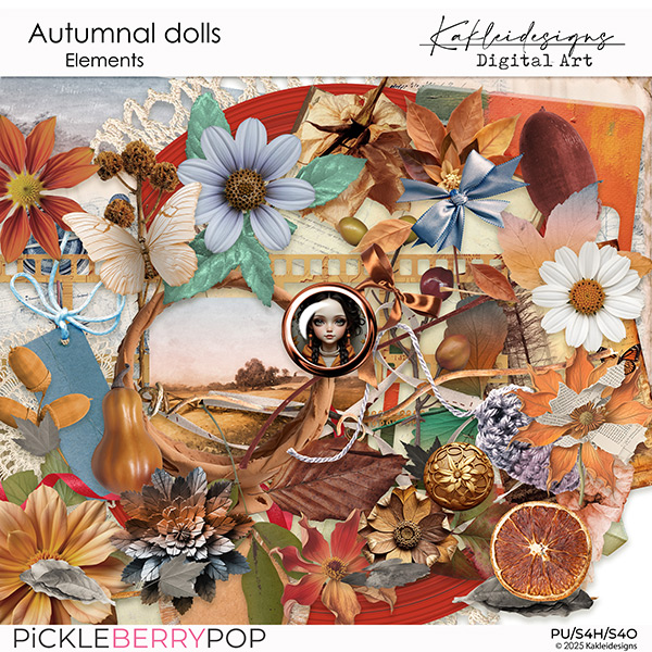 Autumnal Dolls Elements