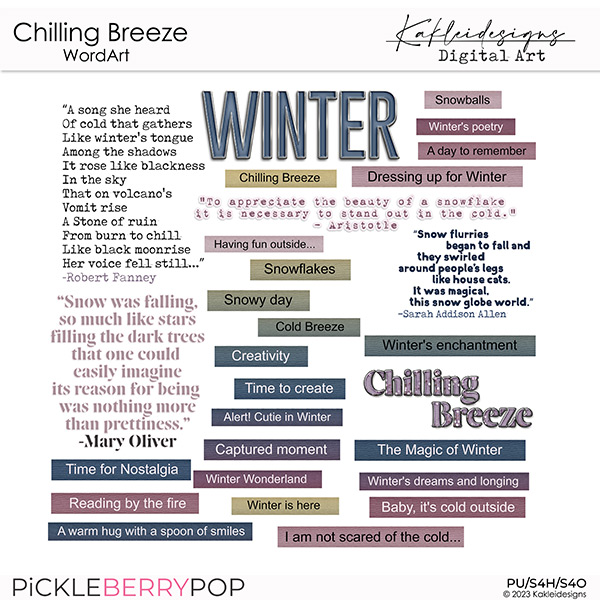 Chilling Breeze WordArt