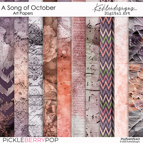 A Song of October Art papers 