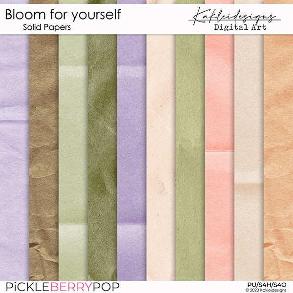 Bloom for yourself Solid papers