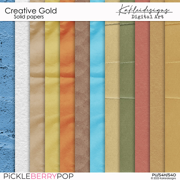 Creative Gold Solid papers