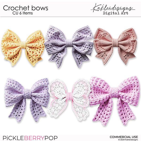 CU Crochet bows