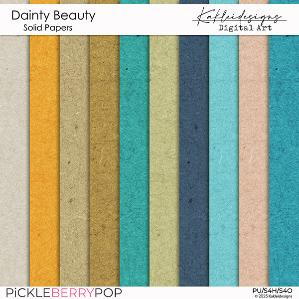 Dainty Beauty Solid Papers