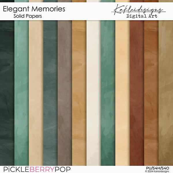 Elegant Memories Solid Papers