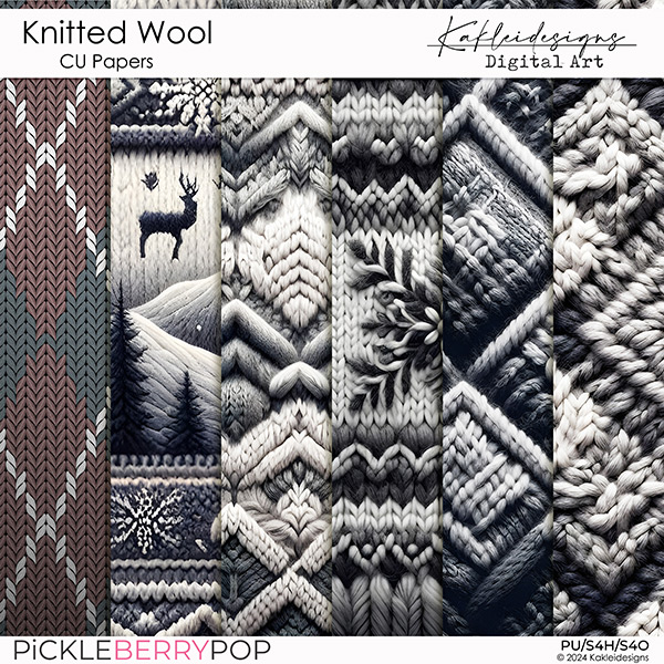 Knitted Wool CU Papers