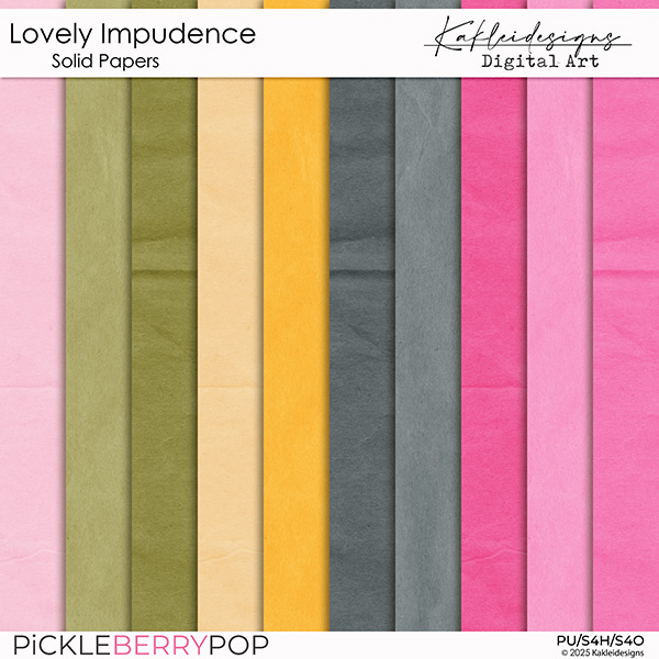 Lovely Impudence Solid Papers