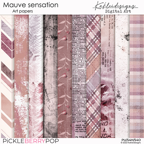 Mauve Sensation Art Papers