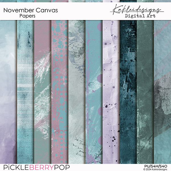 November Canvas Papers