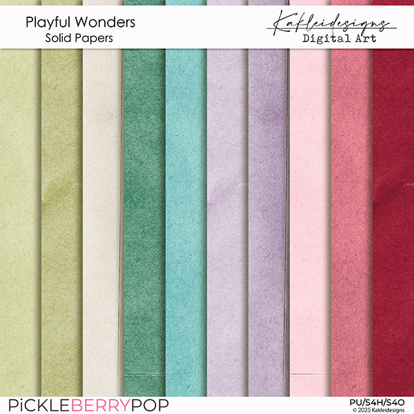 Playful Wonders Solid Papers