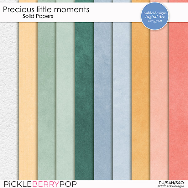 Precious little moments Solid Papers