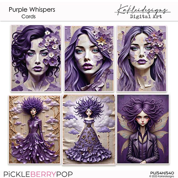 Purple Whispers Cards