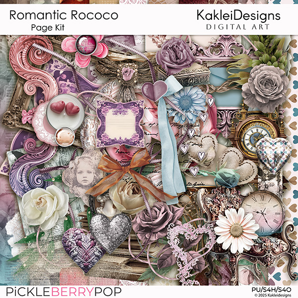 Romantic Rococo Page Kit
