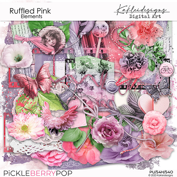 Ruffled Pink Elements