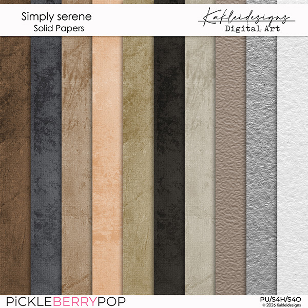 Simply serene Solid Papers