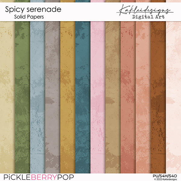 Spicy Serenade Solid Papers