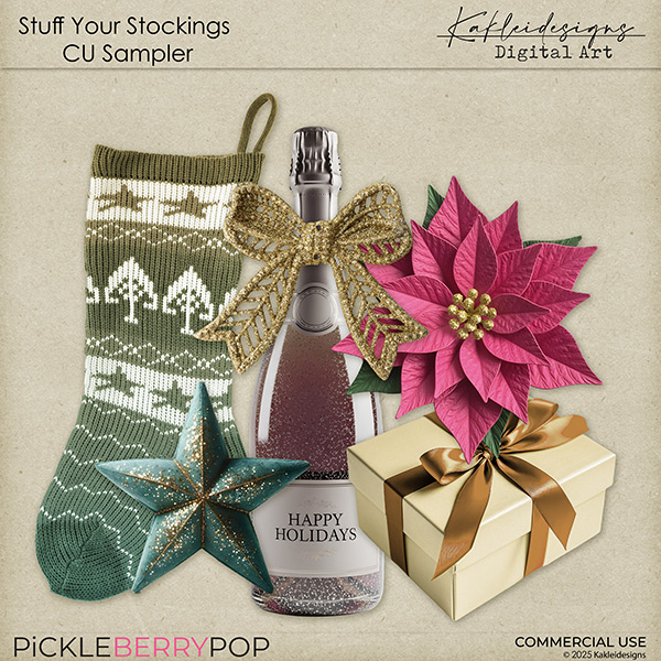 2025 Stuff Your Stockings - CU Sampler by Kakleidesigns
