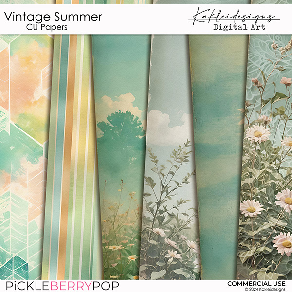 Vintage Summer CU Papers