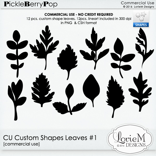 CU Custom Shape Leaves #1