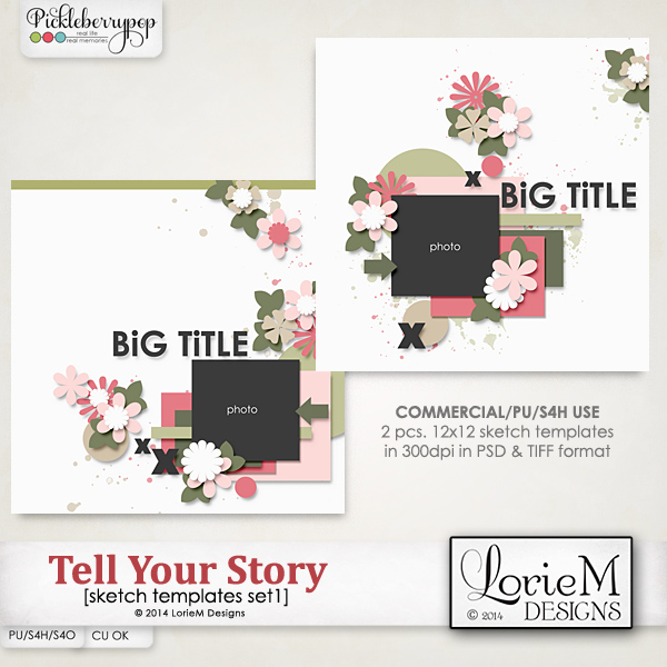 Tell Your Story Sketch Templates 1