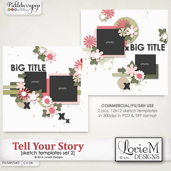 Tell Your Story Sketch Templates 2