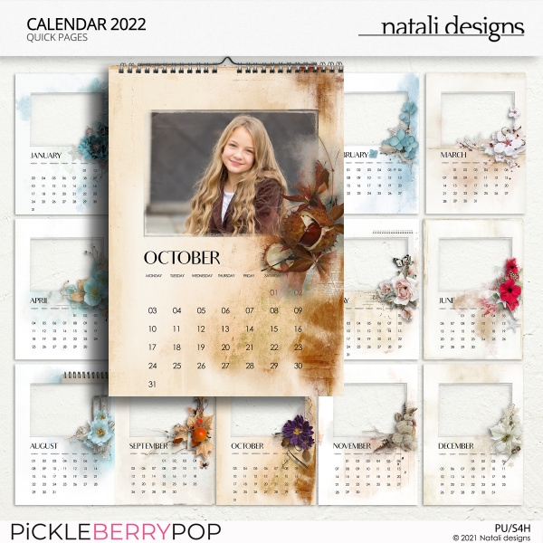 2022 Calendar Quick Pages