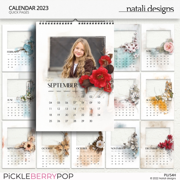 2023 Calendar Quick Pages