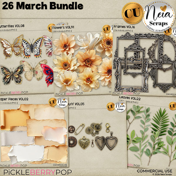 March Bundle 26 - CU - by Neia Scraps