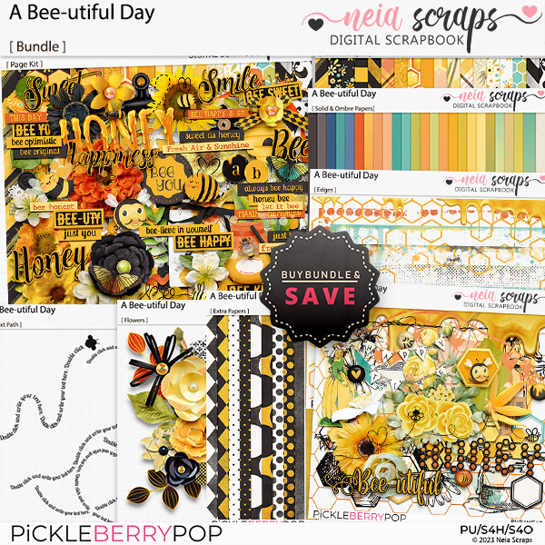 A Bee-utiful Day - Bundle - by Neia Scraps