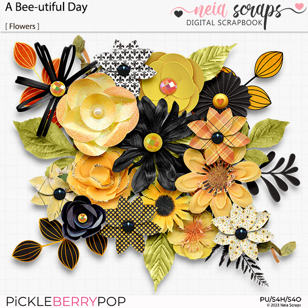 A Bee-utiful Day - Flowers - by Neia Scraps