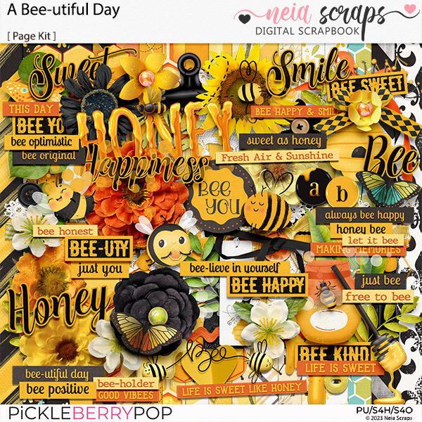 A Bee-utiful Day - Page Kit - by Neia Scraps