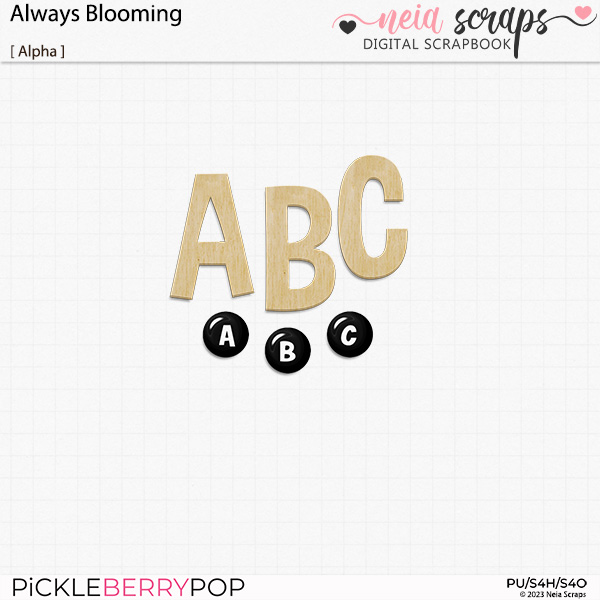 Always Blooming - Alpha - by Neia Scraps