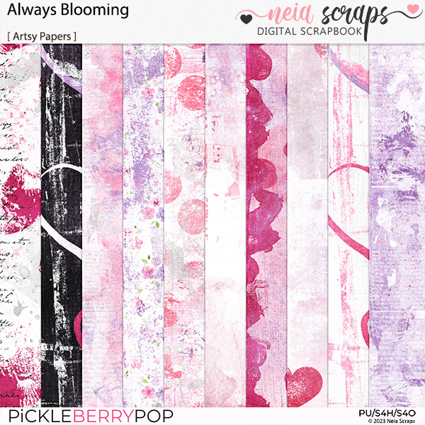 Always Blooming - Artsy Papers - by Neia Scraps  