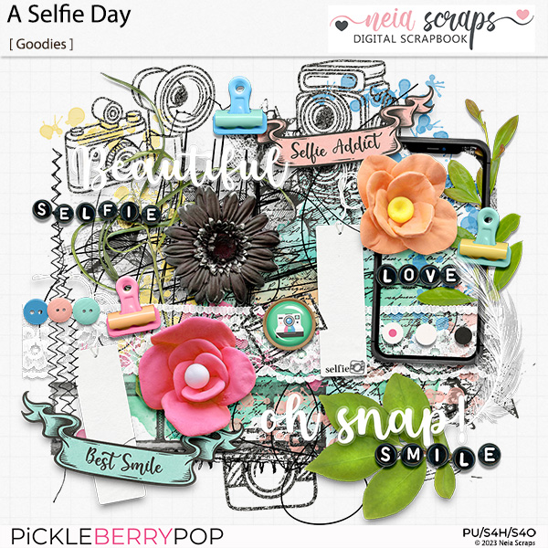 A Selfie Day - Goodies - by Neia Scraps