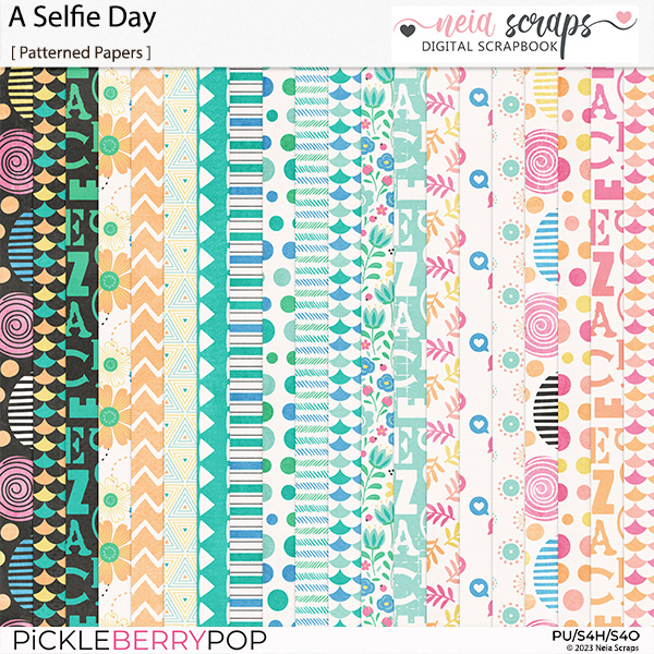 A Selfie Day - Papers - by Neia Scraps