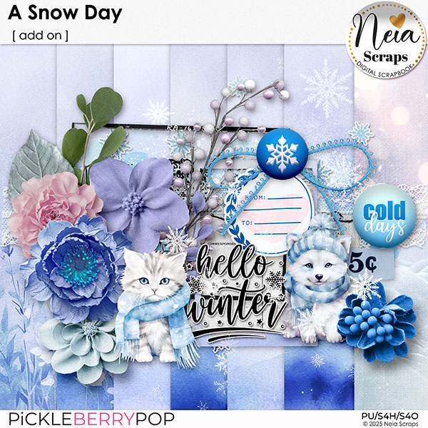 A Snow Day - Add On - by Neia Scraps