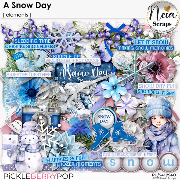 A Snow Day - Elements - by Neia Scraps