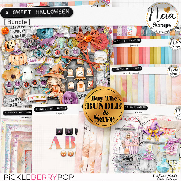 A Sweet Halloween - Bundle - by Neia Scraps