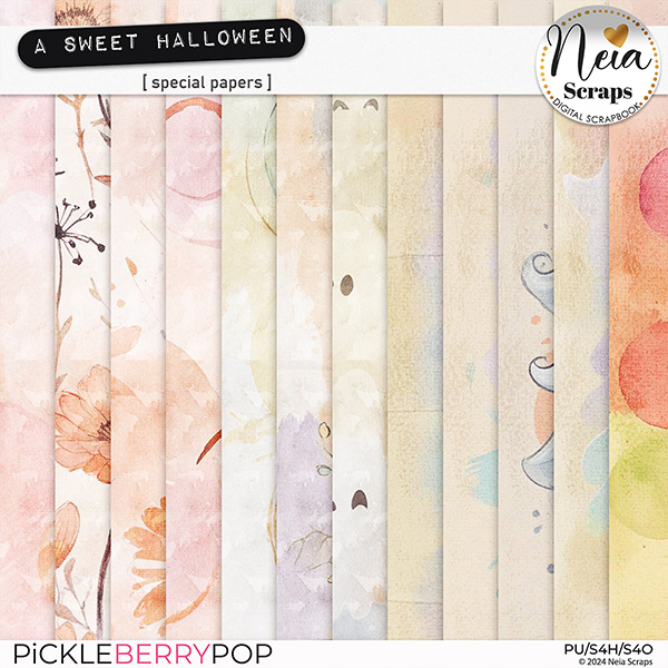 A Sweet Halloween - Special Papers - by Neia Scraps