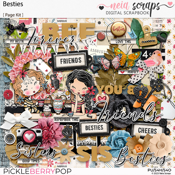 Besties - Page Kit - by Neia Scraps