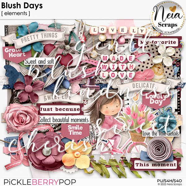 Blush Days - Elements - by Neia Scraps