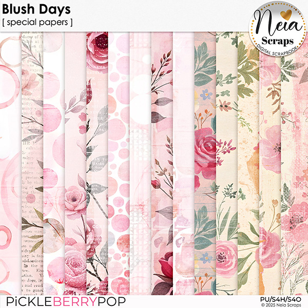 Blush Days - Special Papers - by Neia Scraps