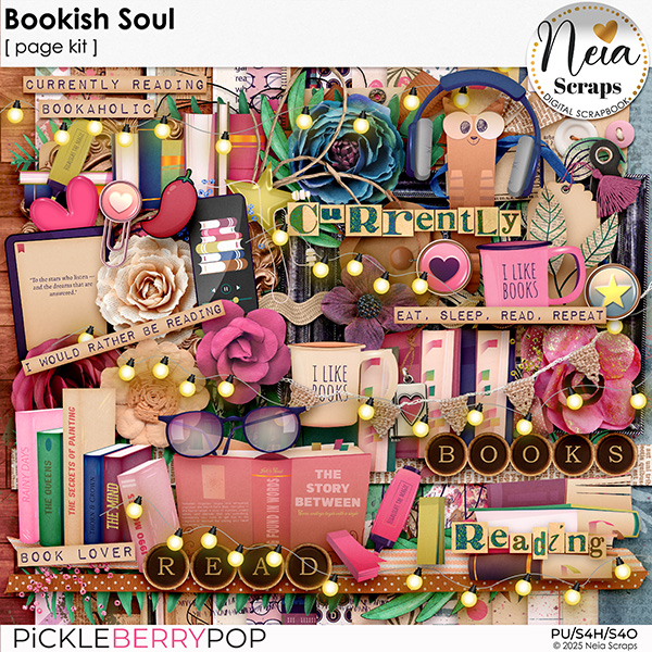 Bookish Soul - Page Kit - by Neia Scraps
