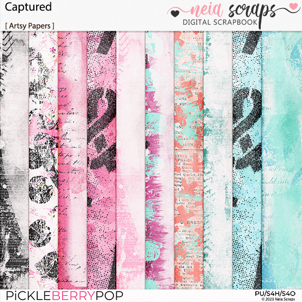 Captured - Artsy Papers - by Neia Scraps