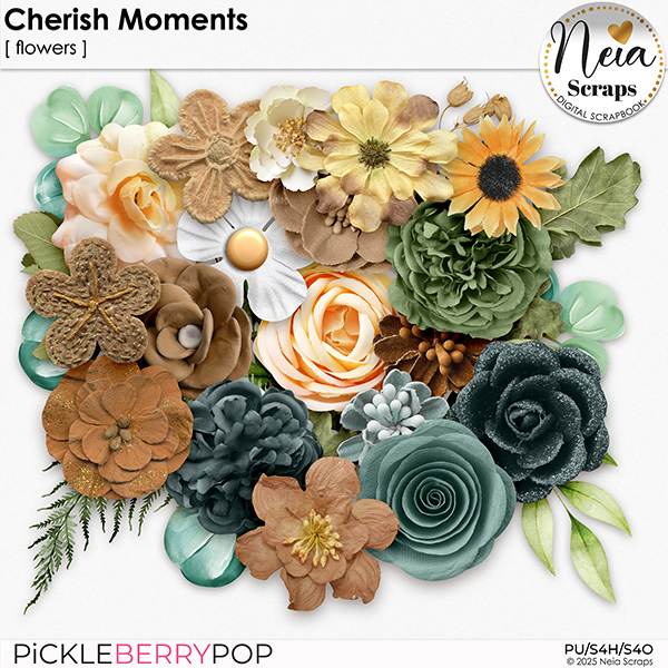Cherish Moments - Flowers - by Neia Scraps