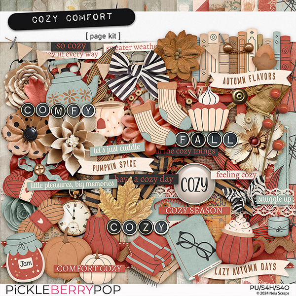 Cozy Comfort - Page Kit - by Neia Scraps