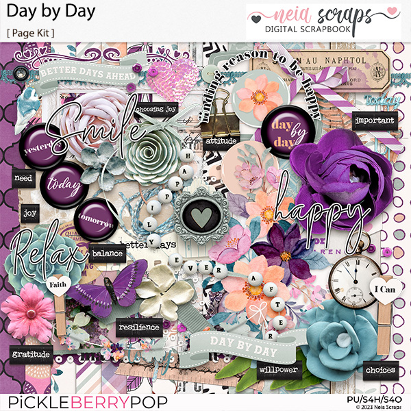 Day by Day - Page Kit - by Neia Scraps