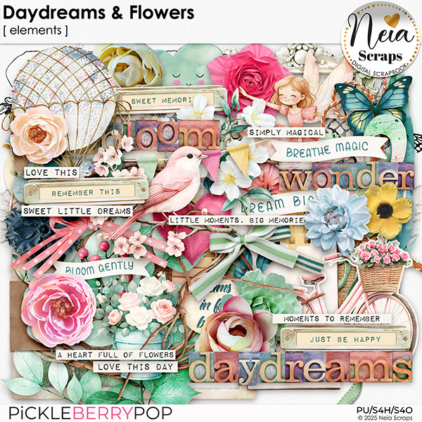 Daydreams & Flowers - Elements - by Neia Scraps