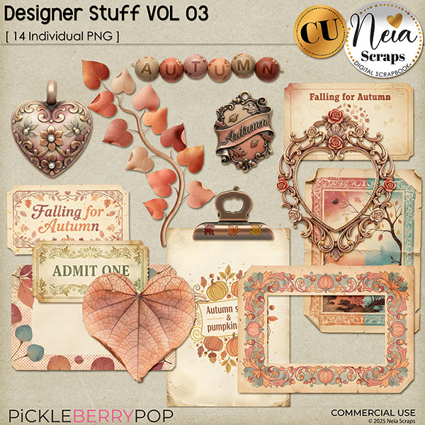 Designer Stuff - VOL 03 - CU - by Neia Scraps