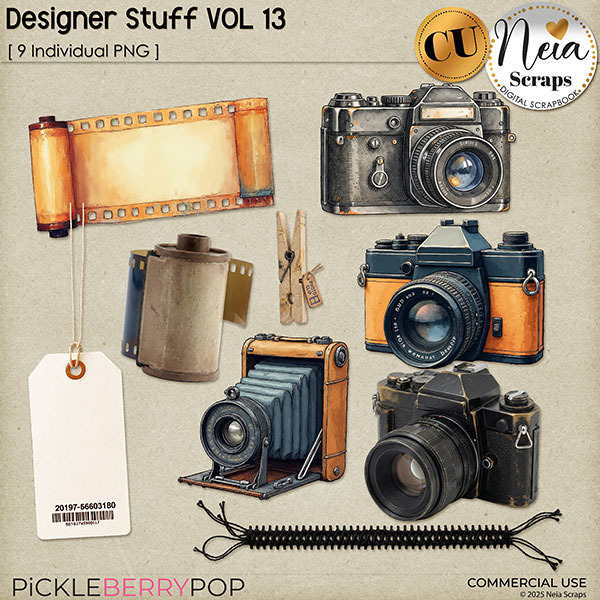 Designer Stuff - VOL 13 - CU - by Neia Scraps