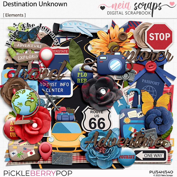 Destination Unknown - Elements - by Neia Scraps